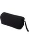 Premium PU leather hair dryer storage box with internal dividers, safe and portable, specially designed for women's travel hair dryers (black).