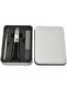 Three-piece nail clipper set, suitable for thick nails, made of stainless steel, with a safety lock. - 6