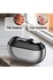 2-in-1 Automatic Electric Nail Clipper & Buffer with LED Light (grey), fingernail & toenail trimmer. - 7