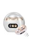 Electric nail clippers, 3-in-1 electric nail trimmer, electric nail file & polisher, w/LED light, three speed settings, For children & adults, white