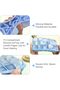 3-piece silicone ice cube tray set, 45 compartments, makes 3.5cm large ice cubes, BPA-free, lid, for cocktails, whiskey, coffee (pink + blue + purple) - 3