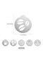 Five coffee-patterned frosting molds, reusable, perfect for cappuccino and cookie decorations. - 2