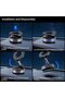 360° Magnetic Phone Holder, Foldable and Adjustable, Compatible with all MagSafe phones. Universal Rotating Car Mount, Mirror Finish, Smooth Surface - 4