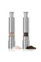 Kitchen stainless steel manual thumb-press salt, spice, sauce, and pepper grinder, 2-pack - 2