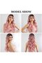 Wig - Pink - Long Wavy Hair - 66cm - Appearance - Womens Long Wavy Wig - Pink Gradient - Synthetic Fiber Wig - for everyday wear, parties, and cosplay - 2