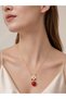 316L Steel Chain Gold Color Strawberry Model Women's Necklace - 2
