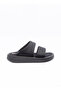 Double‑Strap Platform Slide Sandals