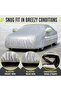 All-Weather Car Cover Waterproof Sunproof - Heavy Duty Oxford Fabric Full Auto Cover, Windproof, Dustproof & UV Protection with Night Reflective Strips, Universal Fit for SUVs, Size YL (Silver) - 8