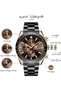 Watch for Men Silver Stainless Steel Mens Watches 30M Waterproof Analog Quartz Movement Wrist Watch Gifts for Men - 6