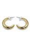 Yellow Color Crescent Design Stylish Bijoux Earring Pair Suitable for Women for Daily and Special Occasions