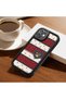 iPhone 16 Compatible Cute Bear Protective Case, Mix of Plaid and Lines, Impact Blocking - 6