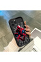 iPhone 13 Pro Compatible Silicone Case Spiderman Pattern, Comic Book Print, Shockproof