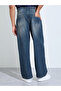 Men Baggy Washed Jeans with Whisker Detail - 4