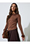 Pack of 2 - Long Sleeves Round Neck Ruched Fitted Knit Top