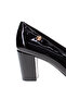 Solid Slip-On Block Heels Sandals - 5