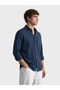 Men Slim Fit Solid Button-Down Collar Casual Shirt - 3