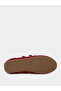 Red Solid Round Toe Velcro Sneakers - 6