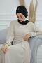 Chiffon Ready-To-Wear Turban with Colorful Stone Accessories, Ht-51, Ht-51 - 2