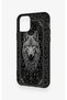 iPhone 11 Pro Compatible Ethnic Wolf Pattern Silicone Case - 4