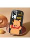 Redmi K50 Ultra Compatible Case Camera Protector Black Silicone Couple Phone Case Bear Patterned - 2