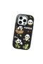 iPhone 16 Pro Max Compatible Case with Camera Protector Black Silicone Couple Phone Case with Panda Pattern - 3