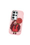 Samsung Galaxy S24 Ultra Compatible Case Camera Protector Pink Silicone Couple Phone Case Girl Patterned - 3
