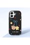 Tecno Spark Go 2 Compatible Case Camera Protector Black Silicone Couple Phone Case Bear Patterned