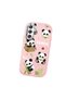 Samsung Galaxy M34 Compatible Case Camera Protector Pink Silicone Couple Phone Case Panda Pattern - 3