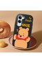 Vivo Y29S Compatible Case Camera Protector Black Silicone Couple Phone Case Bear Patterned - 2