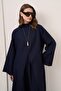 Rasha Slit Tunic Set Navy Blue - 4