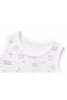H&C Baby Sleeveless Snap-On Bodysuit 100% Cotton Jacquard Lamb Pattern - 2