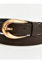 Vizyon New Season Brown Leather Look Women's Belt - 2