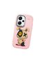 Redmi Note 13 Pro Plus 5g Compatible Case Camera Protector Pink Silicone Couple Phone Case with Character Pattern - 3