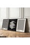 Bauhaus 3 Piece Wooden Framed Painting Act - 2