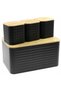 Set Chlebak bambus negru - 5