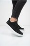 Zrk-X003 High Quality Black and White Suede Lace-Up Daily Men's Casual Shoes