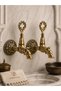 2 Pieces Antique Fish Ottoman Kurna Faucet Decorative Hammam Bathroom Faucet Set of Two
