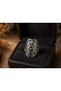 Adjustable Geometric Lion Figured Silver Color Women's Ring - 3