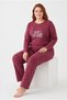 Plus Size Seasonal Long Sleeve Sweet Dreams Women's Pajama Set - 2