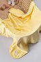 Natural Series 2 Layer Interlock Blanket 100% Cotton Oeko-Tex Certified 100 X 85 cm (Dirty Yellow)