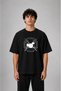 Drum Drummer Printed Cotton Black T-Shirt T-Shirt