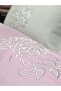 White Embroidered Pink-White Winter Baby Duvet Cover Set - 2