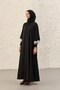 Vildan Appliqué Embroidered Black Robe - 7