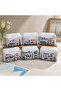 1 random Dubai landmark printed canvas key chain coin purse (pattern shipped randomly) W570