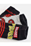 Boys Assorted Spiderman Ankle Length Socks 3 Pack - 4
