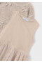 Girl's Tulle Dress with Bow and Sweater Set 4927 - 2
