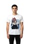 Men's Anime Character Cat Printed Short Sleeve T-Shirt Horned Girl Design Relaxed Fit Casual Stylish