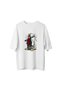 Men's Oversize T-Shirt Bandana Beard Figure Line Art Print Urban Street Style Casual Comfortable - 2