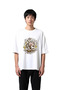 Knight Monkey Rocking Horse Adventure Printed Men's Oversize T-Shirt