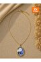 Necklace Steel Blue Minimal Elegance - 4